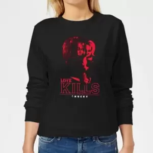 Image of Chucky Love Kills Womens Sweatshirt - Black - M