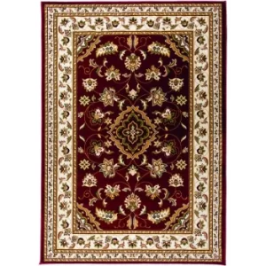 Image of Traditional Oriental Classic Design Quality Sherborne Rug in Red 80x150cm (2'6''x5'0'')