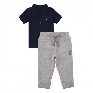 Image of Lyle and Scott Lyle & Scott Polo/Jogger Set - Navy