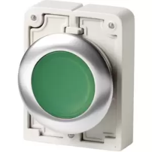 Image of Eaton M30C-FDL-G Pushbutton planar, round, chrome-plated Green
