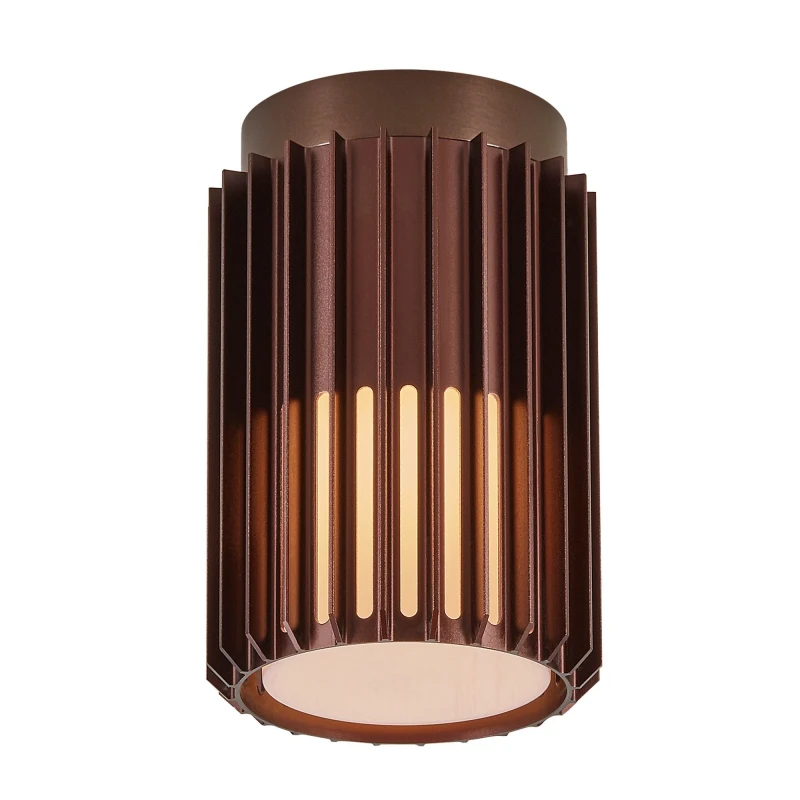 Image of Nordlux Aludra Outdoor Ceiling Light Brown Aluminium E27 Coastal/Marine Safe - Mains Powered, IP54 Brown Unisex