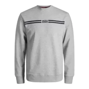 Image of Steve Logo Print Sweatshirt in Cotton Mix with Crew Neck