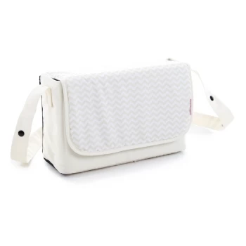 Image of My Babiie Cream Chevron Baby Changing Bag