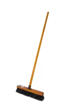 Image of Countryman 18" Stiff Bassine Broom Complete with Wooden Handle FSC® Certified