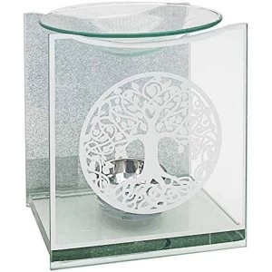 Image of Tree Of Life Glass Oil Burner By Lesser & Pavey