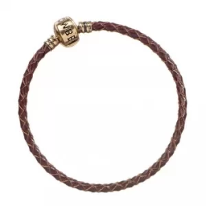 Image of Harry Potter Brown Leather Charm Bracelet 17cm