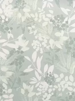 Image of Arthouse Soft Leaves Green Wallpaper