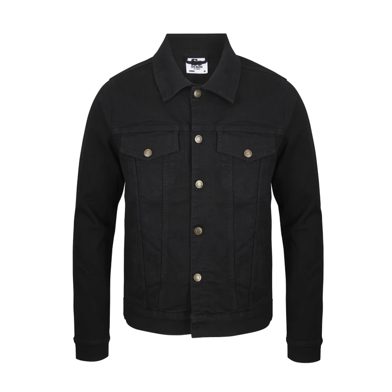 Image of So Denim So Denim Men Noah Denim Jacket in Black Size: Small Black S Male 5063470056866