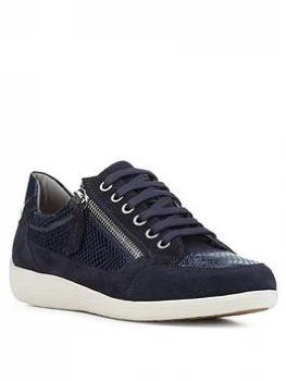 Image of Geox Myria Trainer - Navy, Size 4, Women