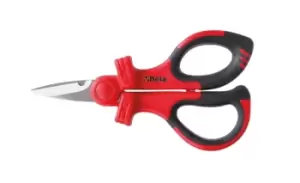 Image of Beta Tools 1128MQ VDE 1000V Insulated Electricians Microteeth Scissors 011280101