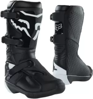 Image of FOX Comp Youth Motocross Boots, black-white, Size 41, black-white, Size 41
