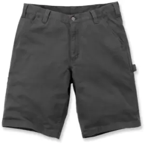 Image of Carhartt Rigby Dungaree Shorts, black-grey, Size 42, black-grey, Size 42