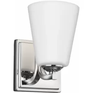 Image of Loops - Wall Light Sconce Highly Polished Nickel Finish LED E27 60W Bulb d00894