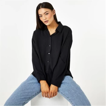 Image of Jack Wills Eco Curved Hem Shirt - Black