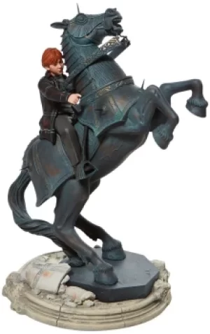 Image of Harry Potter Ron on a Chess Horse Masterpiece Figurine Collection Figures multicolor