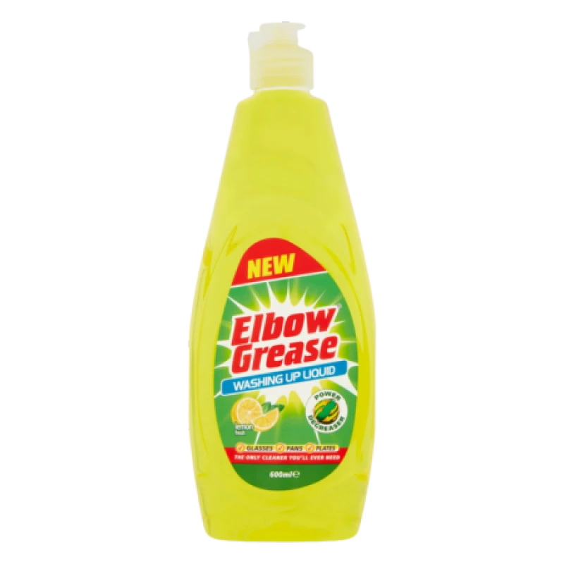 Image of Elbow Grease Lemon Washing Up Liquid - 600ml