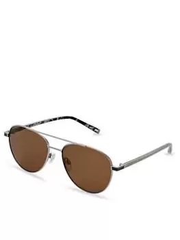 Image of Ted Baker Surf Sunglasses, Metallic, Men