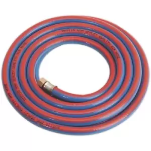 Image of AH5R Air Hose 5m x Ø8mm with 1/4'BSP Unions Extra-Heavy-Duty - Sealey