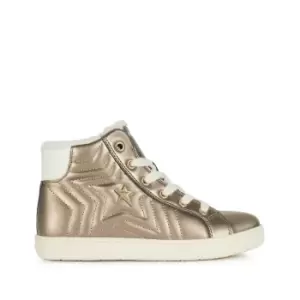 Image of Kids Kathe Breathable High Top Trainers with Faux Fur Lining
