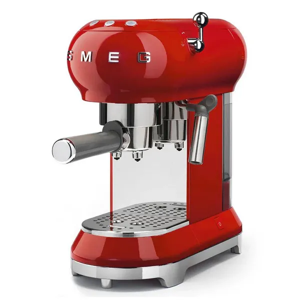 Image of Smeg ECF01RDUK 50s Retro Espresso Coffee Maker