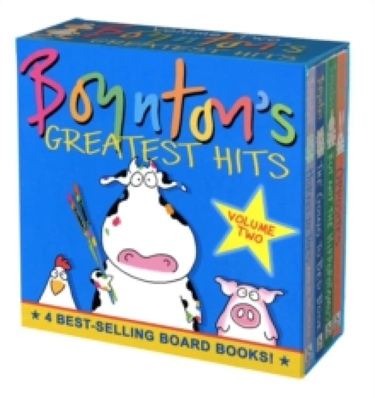 Image of Boynton's Greatest Hits The Big Yellow Box (Boxed Set) : The Going to Bed Book; Horns to Toes; Opposites; But Not the Hippopotamus Board book