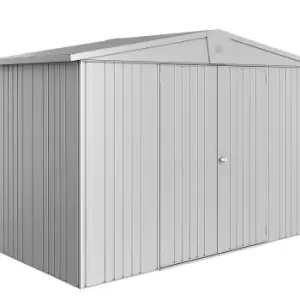 Image of Biohort Europa Metal Garden Shed 10ft3 x 5ft1 Size 4A - Metallic Silver