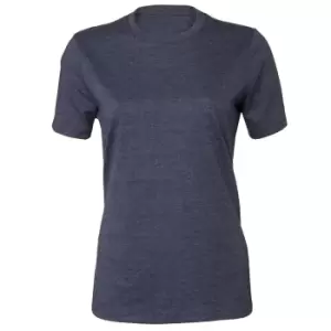 Image of Bella + Canvas Womens/Ladies Heather Relaxed Fit T-Shirt (M) (Navy)