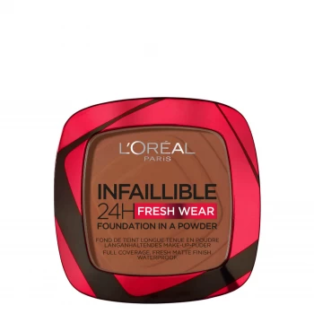 Image of LOreal Paris Infallible 24 Hour Fresh Wear Foundation Powder 9g (Various Shades) - 375 Deep Amber
