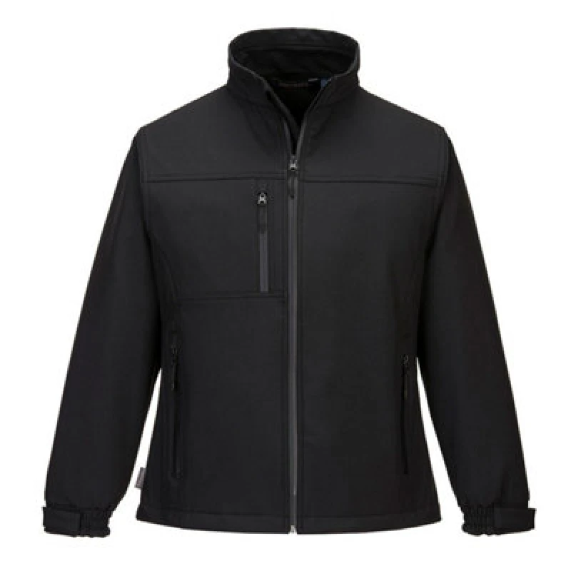 Image of Portwest Ladies Charlotte Softshell Jacket TK41BKRM Colour: Black