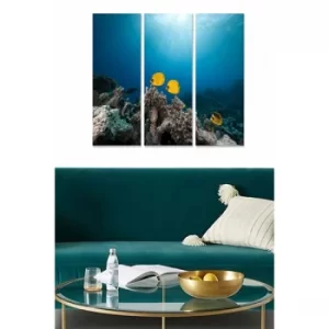 Image of MDF68014378 Multicolor Decorative MDF Painting (3 Pieces)