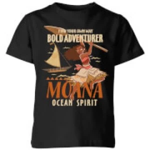 Image of Moana Find Your Own Way Kids T-Shirt - Black - 3-4 Years