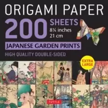 Image of Origami Paper 200 sheets Japanese Garden Prints 8 1/4" 21cm : High-Quality Double Sided Origami Sheets With 12 Different Prints (Instructions for 6 Pr