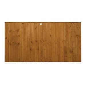 Image of Forest Garden Dip Treated Featheredge Fence Panel - 6 x 3ft Pack of 5