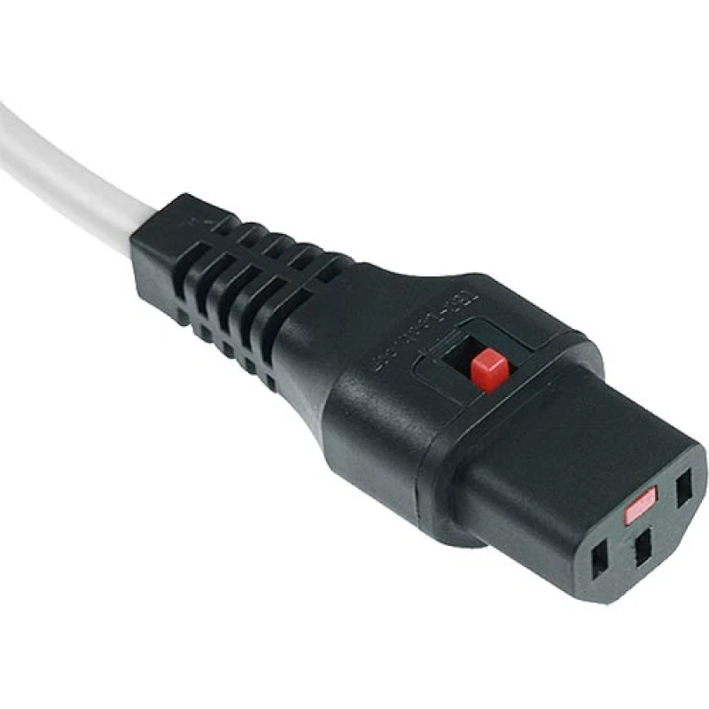 Image of Scolm 2M C14-C13 Lck Wh PVC 1.0MM