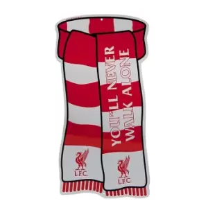 Image of Liverpool FC Official Show Your Colours Window Sign (One Size) (Red/White)
