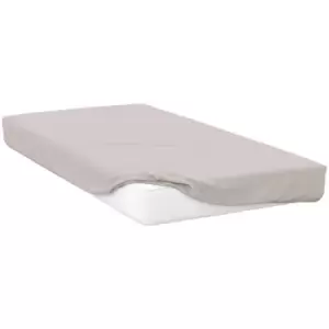 Image of Belledorm 200 Thread Count Egyptian Cotton Fitted Sheet (Single) (Oyster) - Oyster