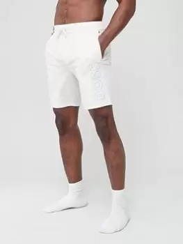 Image of BOSS Bodywear Identity Lounge Shorts - Natural, Size L, Men