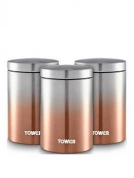 Image of Tower Infinity Ombre Set Of 3 Canisters