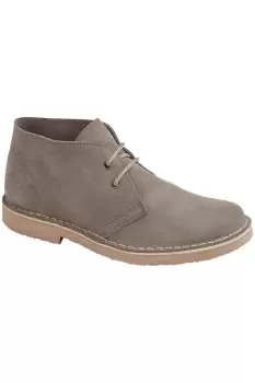 Image of Suede Leather Round Toe Desert Boot