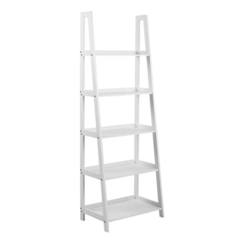 Image of Furniture To Go Wally Bookcase With 5 Shelves In White