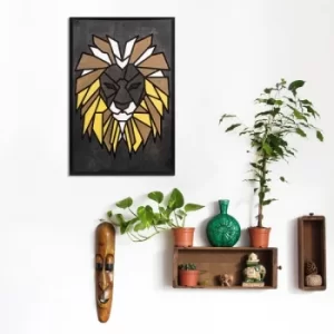 Image of By Aslan Multicolor Decorative Wooden Wall Accessory