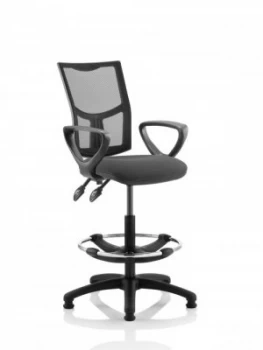 Image of Eclipse Plus II Mesh Chair Charcoal Loop Arms Hi Rise Kit KC0268