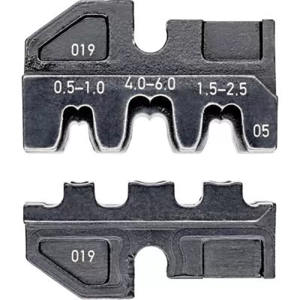 Image of Knipex Knipex-Werk 97 49 05 Crimp inset Non-insulated open end connectors Suitable for (pliers) 2.8/6.3mm connector width 0.5 up to 6 mm² Suitable fo