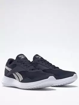 Image of Reebok Energen Lite Shoes, Navy/White/Black, Size 3.5, Women