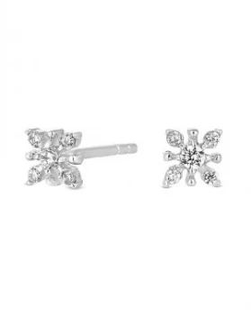 Image of Simply Silver Flower Stud Earring