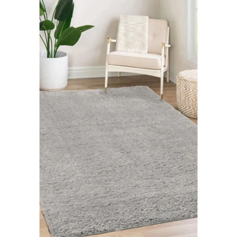 Image of Homemaker Supersoft Shaggy Cosy Rug Light Grey - Homemaker - Size: 200X290 Light Grey 200X290 XM04032