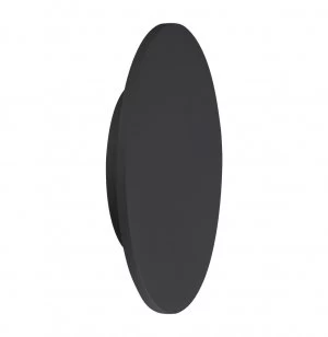 Image of LED Ceiling, Wall Light 38cm Round 30W, 3000K, 2400lm, Matt Black