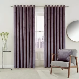 Image of Helena Springfield Escala Lined Curtains 90" x 90", Damson