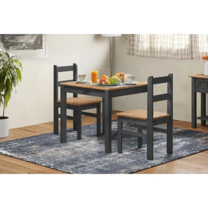 Image of Mercers Furniture Corona Charcoal Rio Dining Set