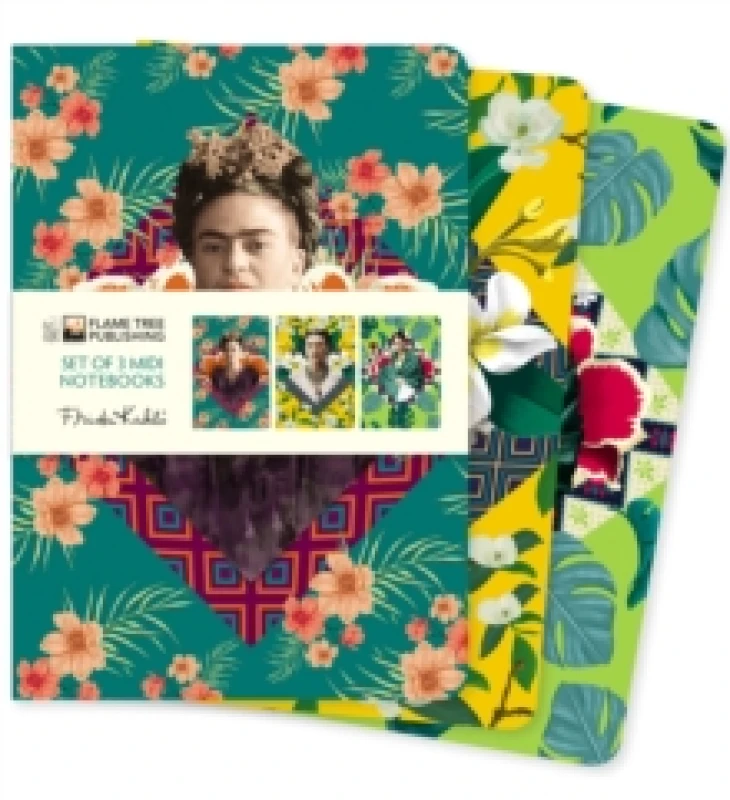 Image of Frida Kahlo Set of 3 Midi Notebooks Notebook / blank book